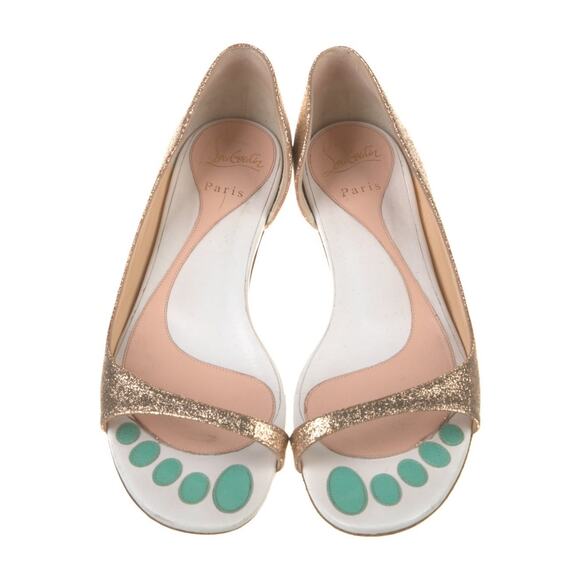 ❤️Christian Louboutin Glitter Flats❤️ - Picture 1 of 5